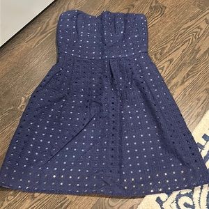Jcrew strapless eyelet dress